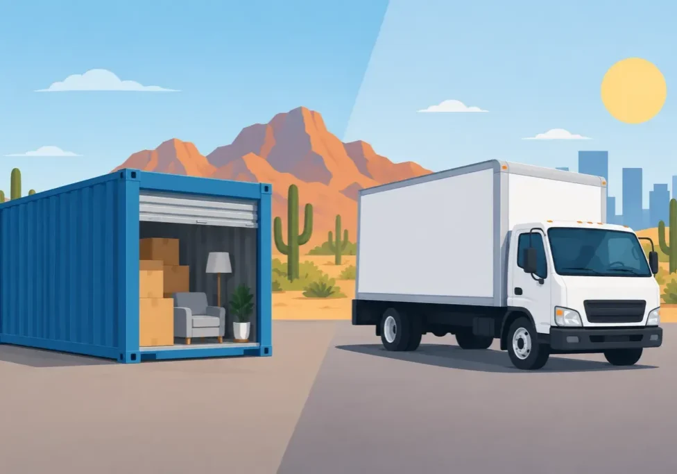 Storage Containers Versus Moving Trucks for Arizona Moves